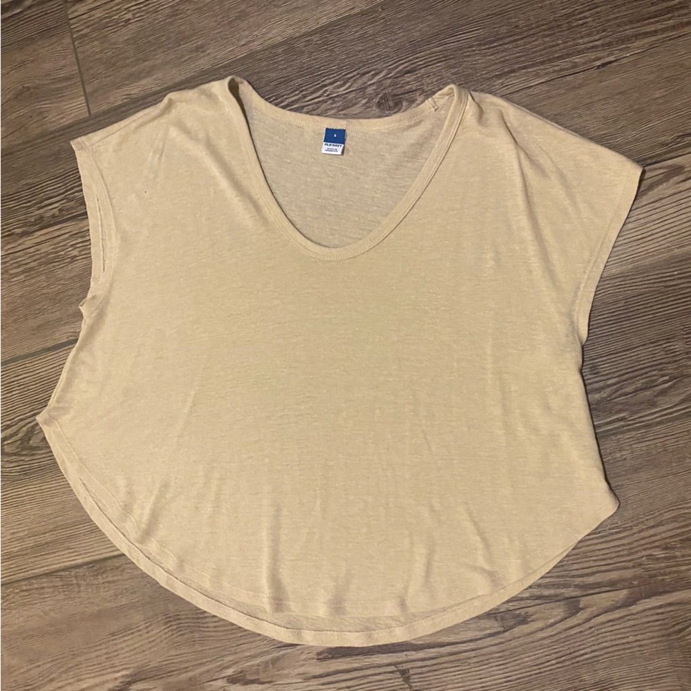 Sheer cropped tee
